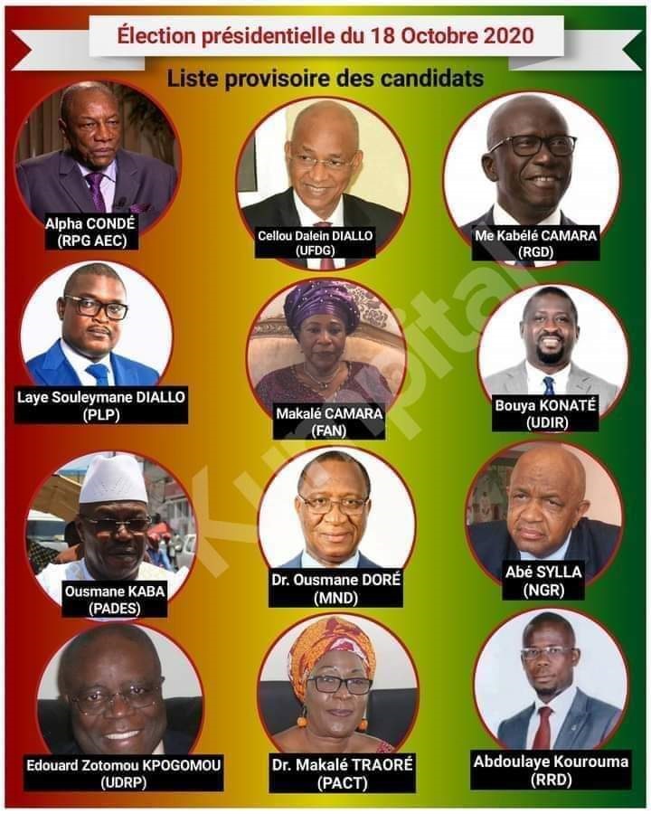 Nombre De Quinquennat Présidentiel En France Guinée/présidentielle 2020 : soufrages obtenus par les 12 candidats au